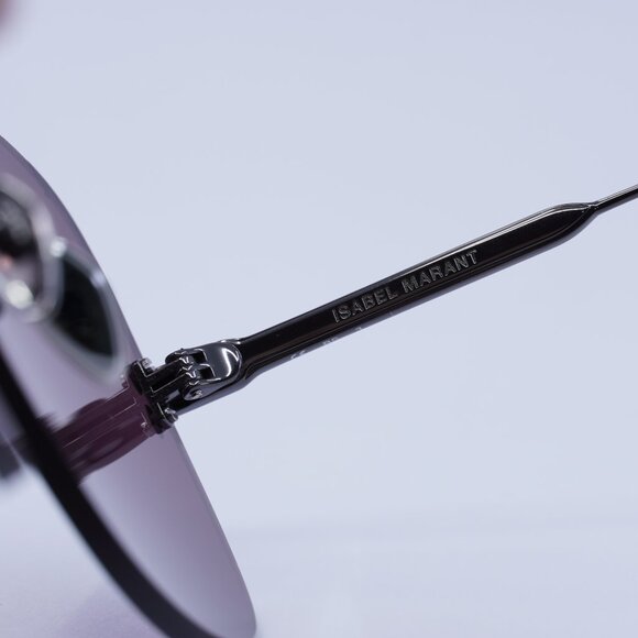 🕶️New Isabel Marant IM 0055/S KJ1 U1 Sunglasses - Ruthenium Frame, Plum Lenses - Picture 6 of 9